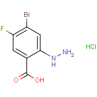 4-Bromo-5-fluoro-2-hydrazinobenzoic acid hydrochloride