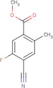 Methyl 4-cyano-5-fluoro-2-methylbenzoate