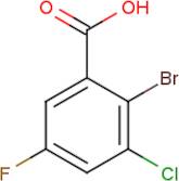 2-Bromo-3-chloro-5-fluorobenzoic acid