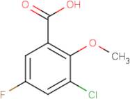 3-Chloro-5-fluoro-2-methoxybenzoic acid