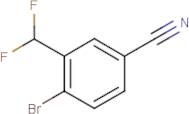 4-Bromo-3-(difluoromethyl)benzonitrile