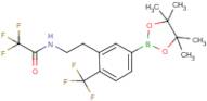 2,2,2-Trifluoro-N-{2-[5-(4,4,5,5-tetramethyl-1,3,2-dioxaborolan-2-yl)-2-(trifluoromethyl)phenyl]ethyl}acetamide