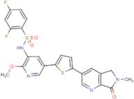 2,4-Difluoro-N-[2-methoxy-5-[5-(6-methyl-7-oxo-5H-pyrrolo[3,4-b]pyridin-3-yl)thiophen-2-yl]pyridin…