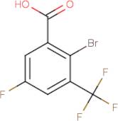 2-Bromo-5-fluoro-3-(trifluoromethyl)benzoic acid