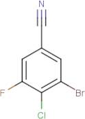 3-Bromo-4-chloro-5-fluorobenzonitrile