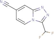 3-(Difluoromethyl)-[1,2,4]triazolo[4,3-a]pyridine-7-carbonitrile