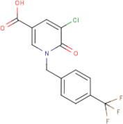 5-Chloro-1,6-dihydro-6-oxo-1-[4-(trifluoromethyl)benzyl]pyridine-3-carboxylic acid