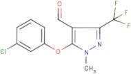 5-(3-Chlorophenoxy)-1-methyl-3-(trifluoromethyl)-1H-pyrazole-4-carboxaldehyde