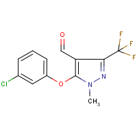 5-(3-Chlorophenoxy)-1-methyl-3-(trifluoromethyl)-1H-pyrazole-4-carboxaldehyde