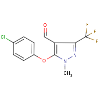 5-(4-Chlorophenoxy)-1-methyl-3-(trifluoromethyl)-1H-pyrazole-4-carboxaldehyde