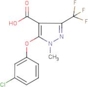 5-(3-Chlorophenoxy)-1-methyl-3-(trifluoromethyl)-1H-pyrazole-4-carboxylic acid