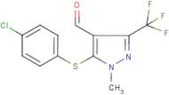 5-(4-Chlorophenylthio)-1-methyl-3-(trifluoromethyl)-1H-pyrazole-4-carboxaldehyde