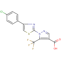 1-[4-(4-Chlorophenyl)-1,3-thiazol-2-yl]-5-(trifluoromethyl)-1H-pyrazole-4-carboxylic acid