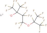 Lithium perfluoro(2,6-dimethyl-5-oxaheptane 2-oxide)