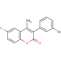 3-(3-Bromophenyl)-6-fluoro-4-methylcoumarin