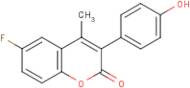 6-Fluoro-3-(4-hydroxyphenyl)-4-methylcoumarin