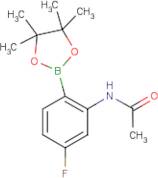2-Acetamido-4-fluorobenzeneboronic acid, pinacol ester