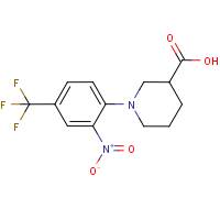 1-[2-Nitro-4-(trifluoromethyl)phenyl]piperidine-3-carboxylic acid