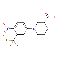 1-[4-Nitro-3-(trifluoromethyl)phenyl]piperidine-3-carboxylic acid