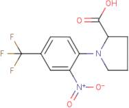 1-[2-Nitro-4-(trifluoromethyl)phenyl]pyrrolidine-2-carboxylic acid