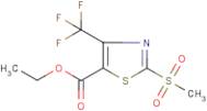 Ethyl 2-(methylsulphonyl)-4-(trifluoromethyl)-1,3-thiazole-5-carboxylate