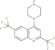 1-[2,6-Bis(trifluoromethyl)quinol-4-yl]piperazine
