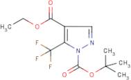 4-(Ethoxycarbonyl)-5-(trifluoromethyl)-1H-pyrazole, N-BOC protected