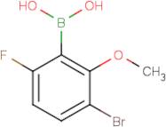 3-Bromo-6-fluoro-2-methoxybenzeneboronic acid