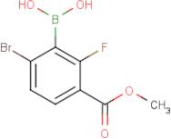 6-Bromo-2-fluoro-3-(methoxycarbonyl)benzeneboronic acid