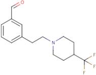 3-{2-[4-(Trifluoromethyl)piperidin-1-yl]ethyl}benzaldehyde