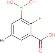 5-Bromo-3-carboxy-2-fluorobenzeneboronic acid