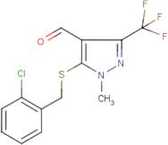 5-(2-Chlorobenzylthio)-1-methyl-3-(trifluoromethyl)-1H-pyrazole-4-carboxaldehyde