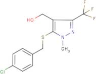 5-(4-Chlorobenzylthio)-1-methyl-3-(trifluoromethyl)-1H-pyrazol-4-yl]methanol