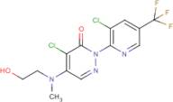 4-Chloro-2-[3-chloro-5-(trifluoromethyl)pyridin-2-yl]-5-[(2-hydroxyethyl)methylamino]-3(2H)-pyrida…