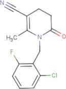 1-(2-Chloro-6-fluorobenzyl)-5-cyano-6-methyl-1,2,3,4-tetrahydropyridin-2-one