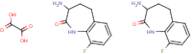 3-Amino-4,5-dihydro-9-fluoro-1H-benzo[b]azepin-2(3H)-one hemioxalate