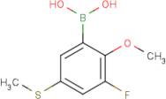 3-Fluoro-2-methoxy-5-(methylthio)benzeneboronic acid