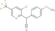 2-[3-Chloro-5-(trifluoromethyl)pyridin-2-yl]-2-(4-methoxyphenyl)acetonitrile