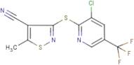 3-{[3-Chloro-5-(trifluoromethyl)pyridin-2-yl]thio}-4-cyano-5-methylisothiazole