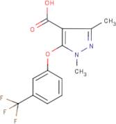 1,3-Dimethyl -5-[3-(trifluoromethyl)phenoxy]-1H-pyrazole-4-carboxylic acid