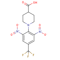 1-[2,6-Dinitro-4-(trifluoromethyl)phenyl]piperidine-4-carboxylic acid