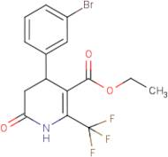 Ethyl 4-(3-bromophenyl)-6-oxo-2-(tfm)-1,4,5,6-tetrahydropyridine-3-carboxylate