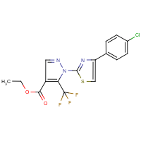 Ethyl 1-[4-(4-chlorophenyl)thiazol-2-yl]-5-(trifluoromethyl)-1H-pyrazole-4-carboxylate