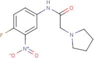 N-(4-Fluoro-3-nitrophenyl)-2-(pyrrolidin-1-yl)acetamide