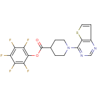 Pentafluorophenyl 1-(thieno[3,2-d]pyrimidin-4-yl)piperidine-4-carboxylate