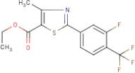 Ethyl 2-[3-fluoro-4-(trifluoromethyl)phenyl]-4-methyl-1,3-thiazole-5-carboxylate