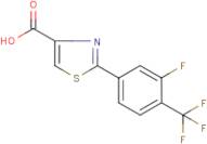 2-[3-Fluoro-4-(trifluoromethyl)phenyl]-1,3-thiazole-4-carboxylic acid