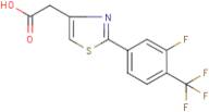 {2-[3-Fluoro-4-(trifluoromethyl)phenyl]-1,3-thiazol-4-yl}acetic acid