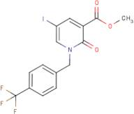 Methyl 1,2-dihydro-5-iodo-2-oxo-1-[4-(trifluoromethyl)benzyl]pyridine-3-carboxylate