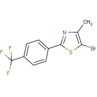 5-Bromo-4-methyl-2-[4-(trifluoromethyl)phenyl]-1,3-thiazole